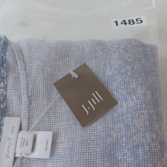 J Jill Pure Jill Ombre Linen Airy-Weave Poncho Size M/L NEW - Picture 12 of 14